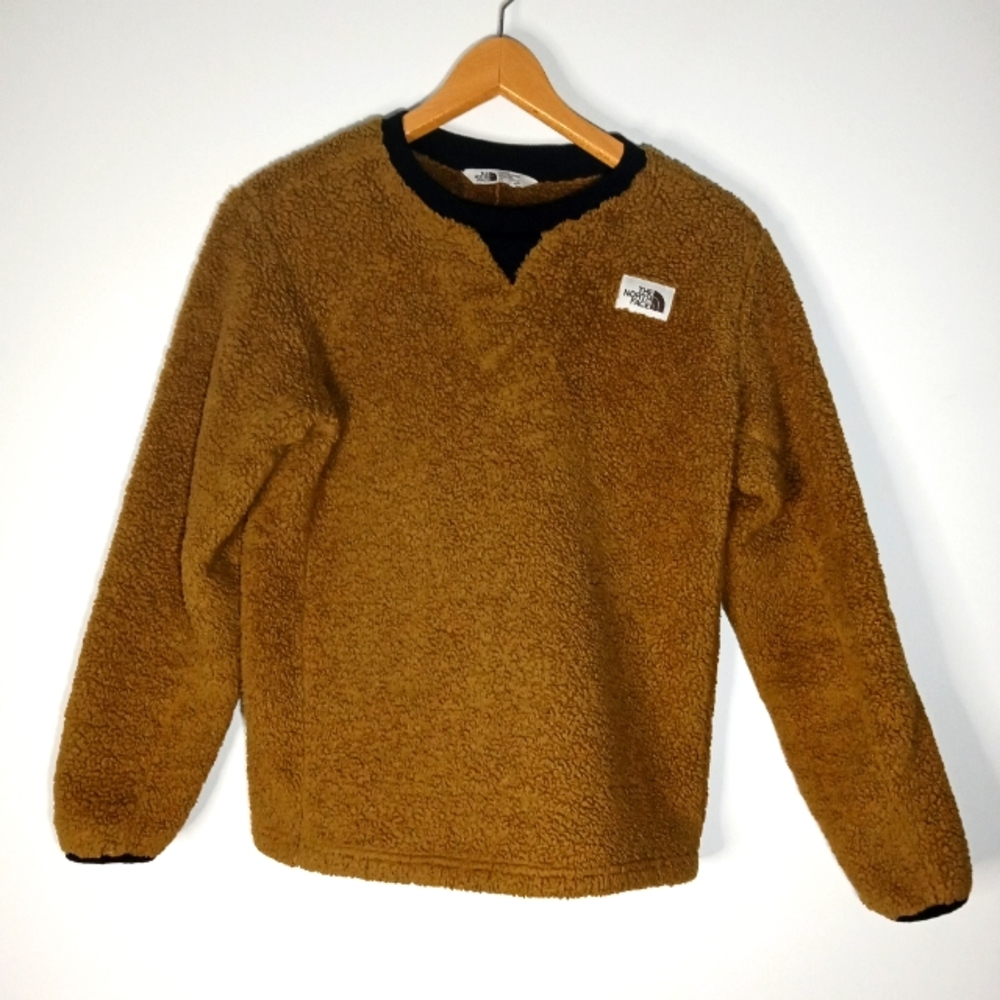 The North Face sweaters size L age 14-16 kids color brown